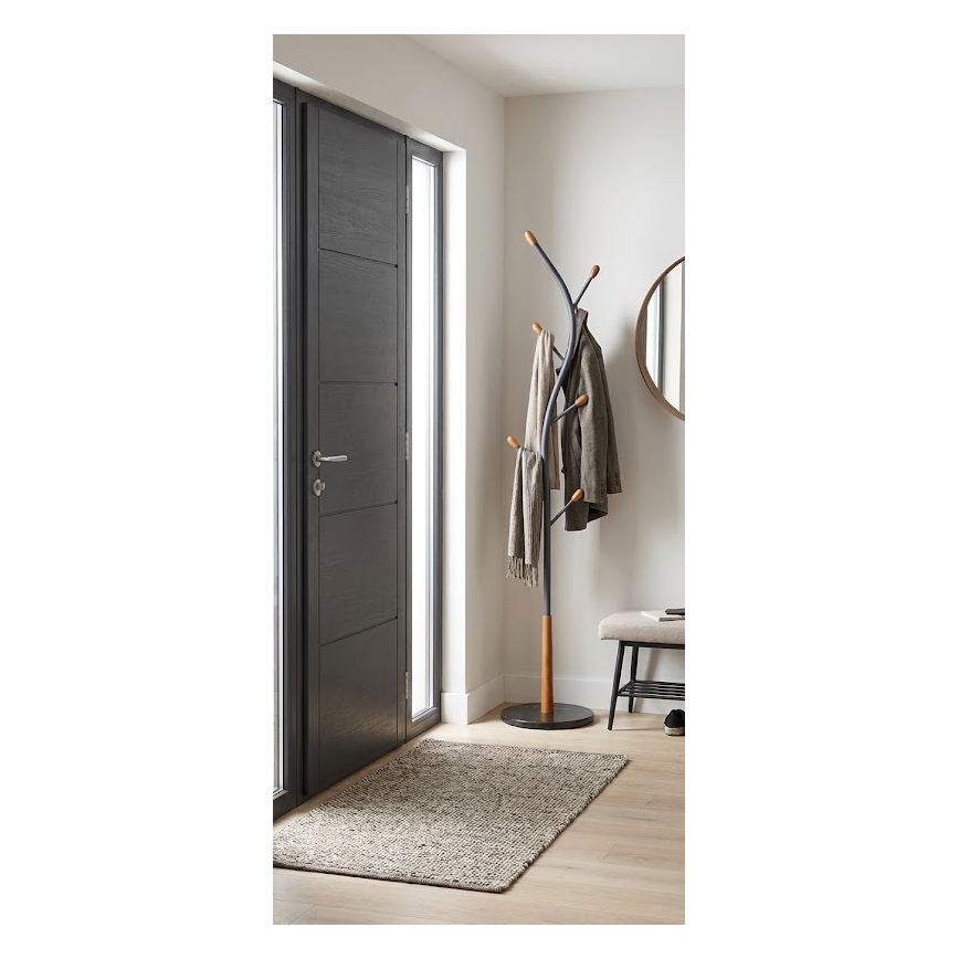 Επιδαπέδια κρεμάστρα STILE 186x38 εκ. μαύρη
