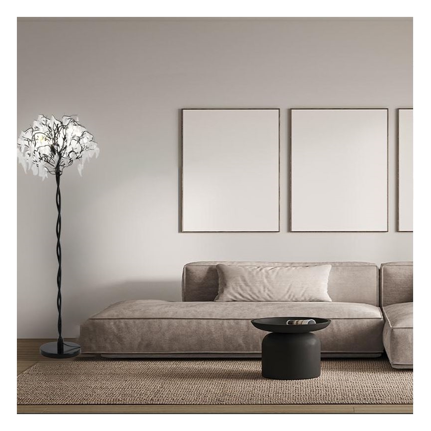 Επιδαπέδια κρυστάλλινη λάμπα 5xG9/40W/230V μαύρο