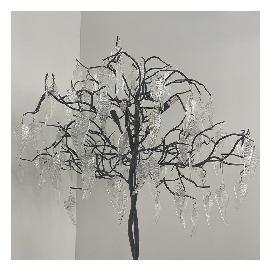 Επιδαπέδια κρυστάλλινη λάμπα 5xG9/40W/230V μαύρο