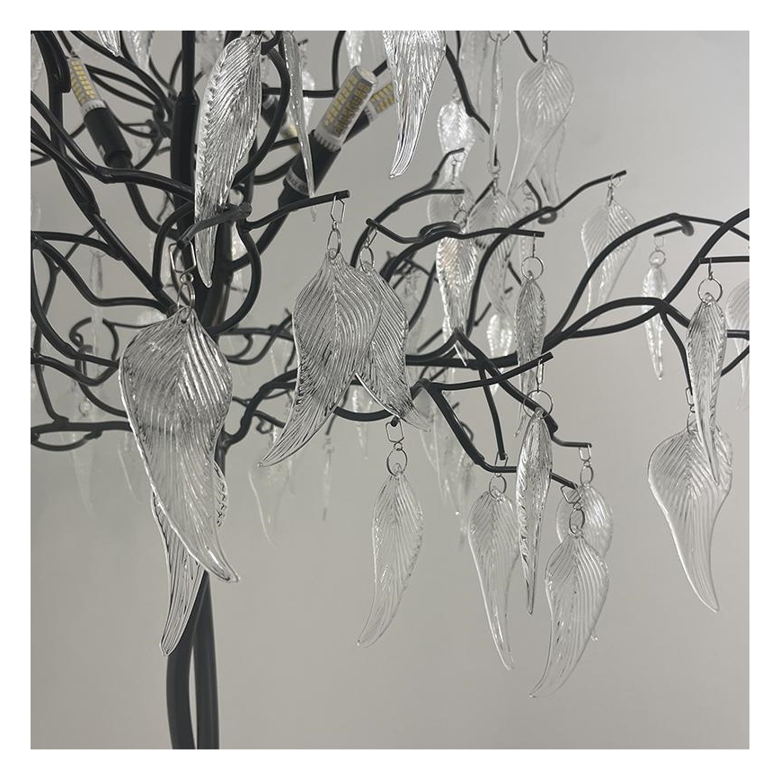 Επιδαπέδια κρυστάλλινη λάμπα 5xG9/40W/230V μαύρο