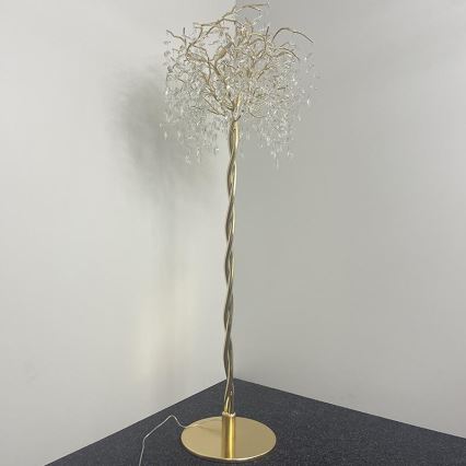 Επιδαπέδια κρυστάλλινη λάμπα 5xG9/40W/230V χρυσαφί