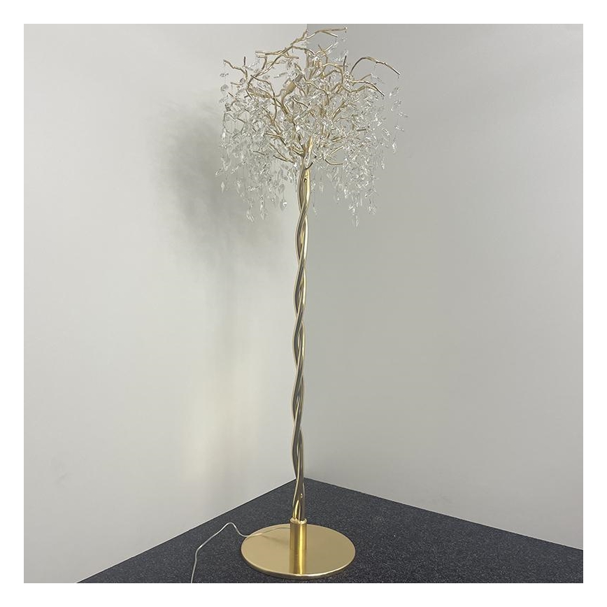 Επιδαπέδια κρυστάλλινη λάμπα 5xG9/40W/230V χρυσαφί