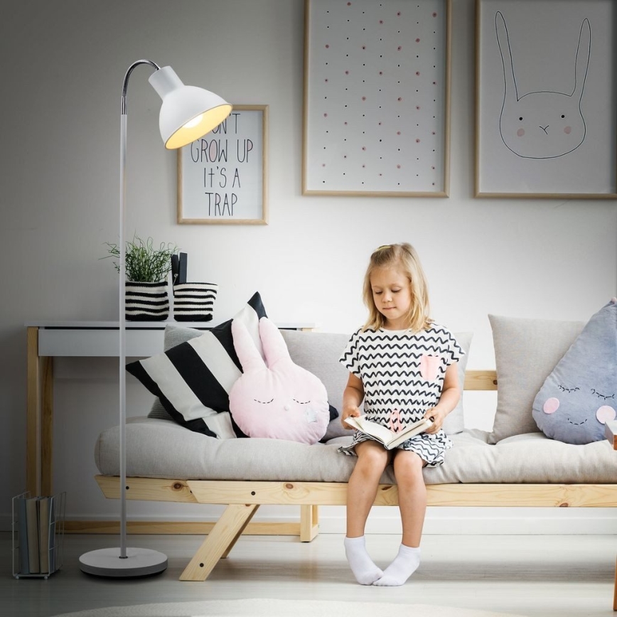 Επιδαπέδιο φωτιστικό 1xE27/25W/230V λευκό