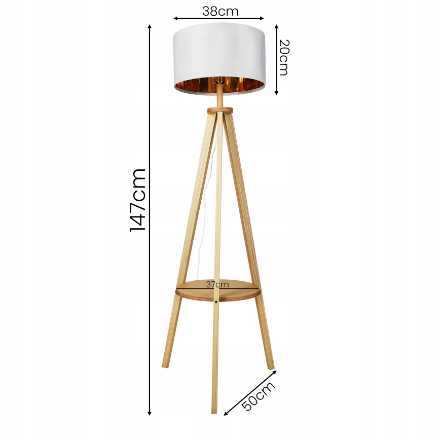 Επιδαπέδιο φωτιστικό 1xE27/40W/230V λευκό