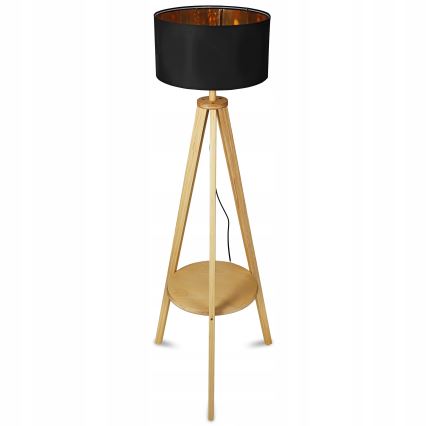 Επιδαπέδιο φωτιστικό 1xE27/40W/230V μαύρο