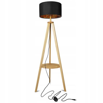 Επιδαπέδιο φωτιστικό 1xE27/40W/230V μαύρο