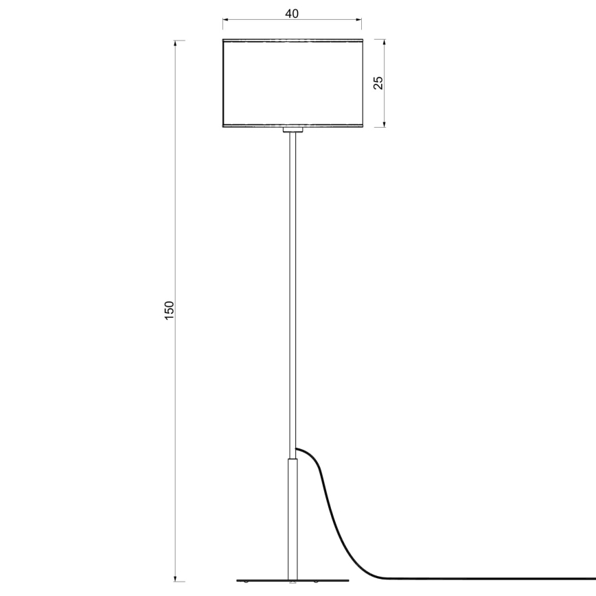 Επιδαπέδιο φωτιστικό ARDEN 1xE27/15W/230V μπεζ