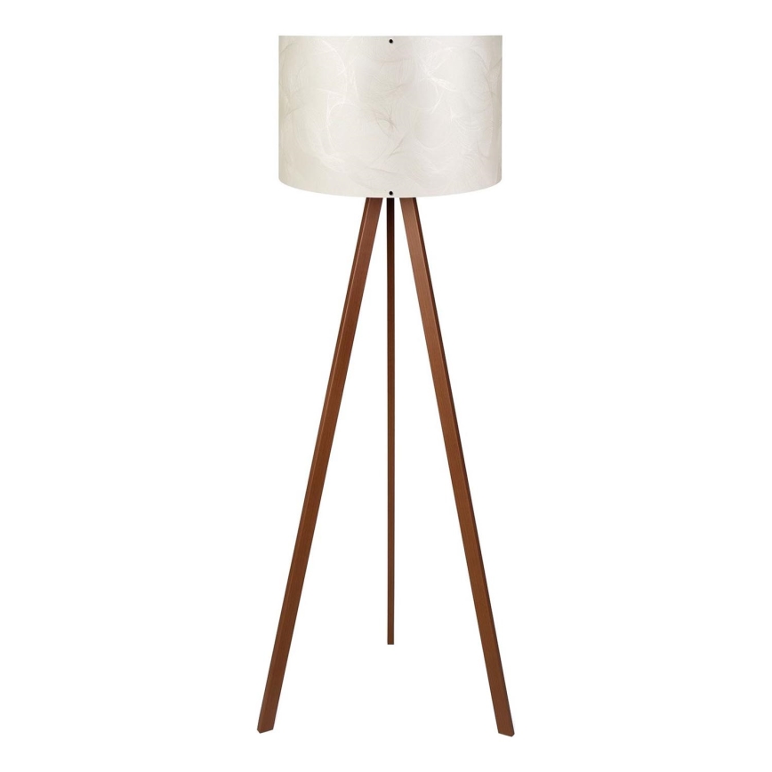 Επιδαπέδιο φωτιστικό AYD 1xE27/40W/230V λευκό/καφέ