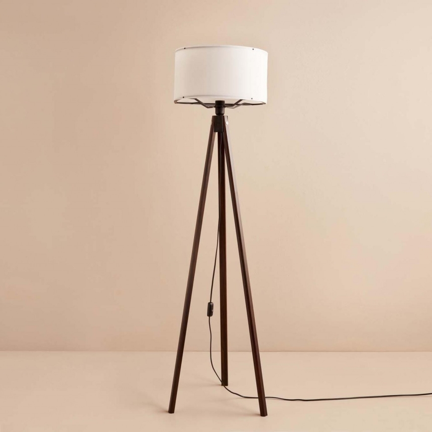 Επιδαπέδιο φωτιστικό AYD 1xE27/40W/230V καφέ/λευκό