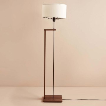 Επιδαπέδιο φωτιστικό AYD 1xE27/40W/230V καφέ/λευκό