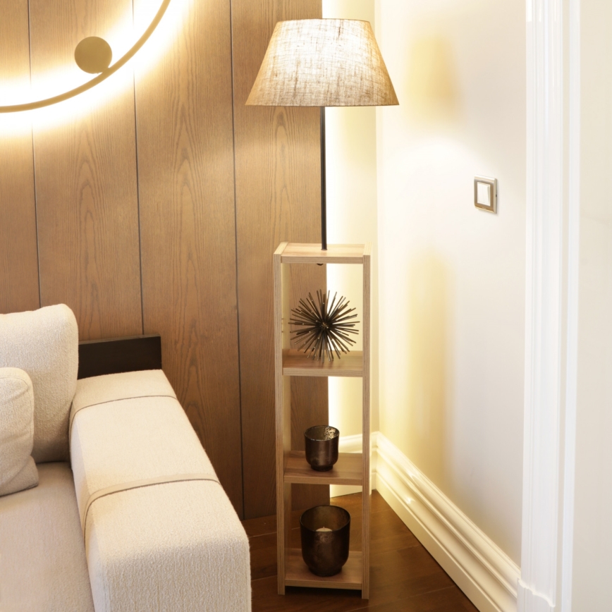 Επιδαπέδιο φωτιστικό AYD, 1xE27/40W/230V, καφέ