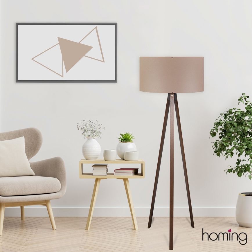 Επιδαπέδιο φωτιστικό AYD 1xE27/40W/230V καφέ