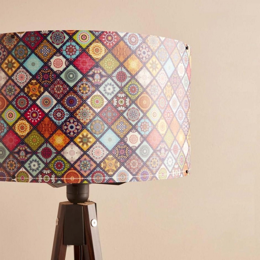 Επιδαπέδιο φωτιστικό AYD 1xE27/40W/230V καφέ/πολυχρωματικό