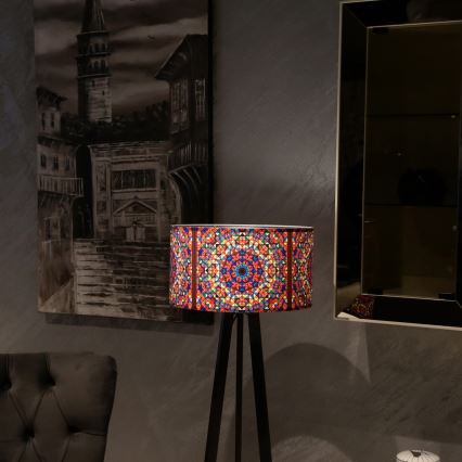 Επιδαπέδιο φωτιστικό AYD 1xE27/40W/230V καφέ/πολύχρωμο