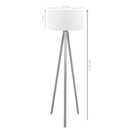 Επιδαπέδιο φωτιστικό AYD 1xE27/40W/230V καφέ/γκρί