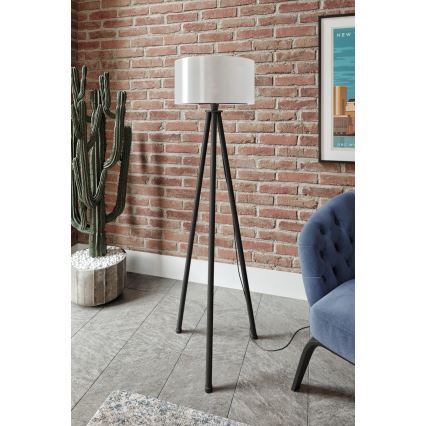 Επιδαπέδιο φωτιστικό AYD 1xE27/40W/230V μαύρο/λευκό