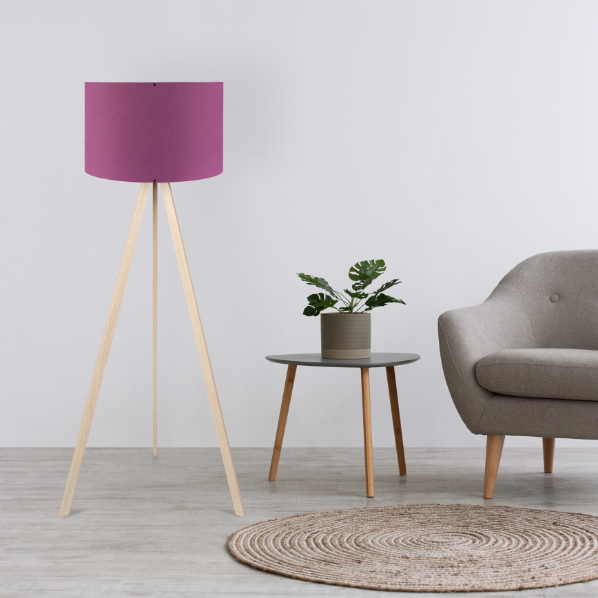 Επιδαπέδιο φωτιστικό AYD 1xE27/40W/230V μωβ/μπεζ