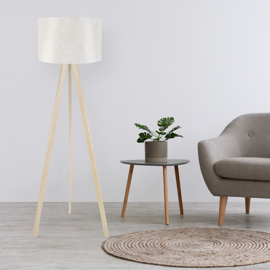 Επιδαπέδιο φωτιστικό AYD 1xE27/60W/230V κρεμ/μπεζ