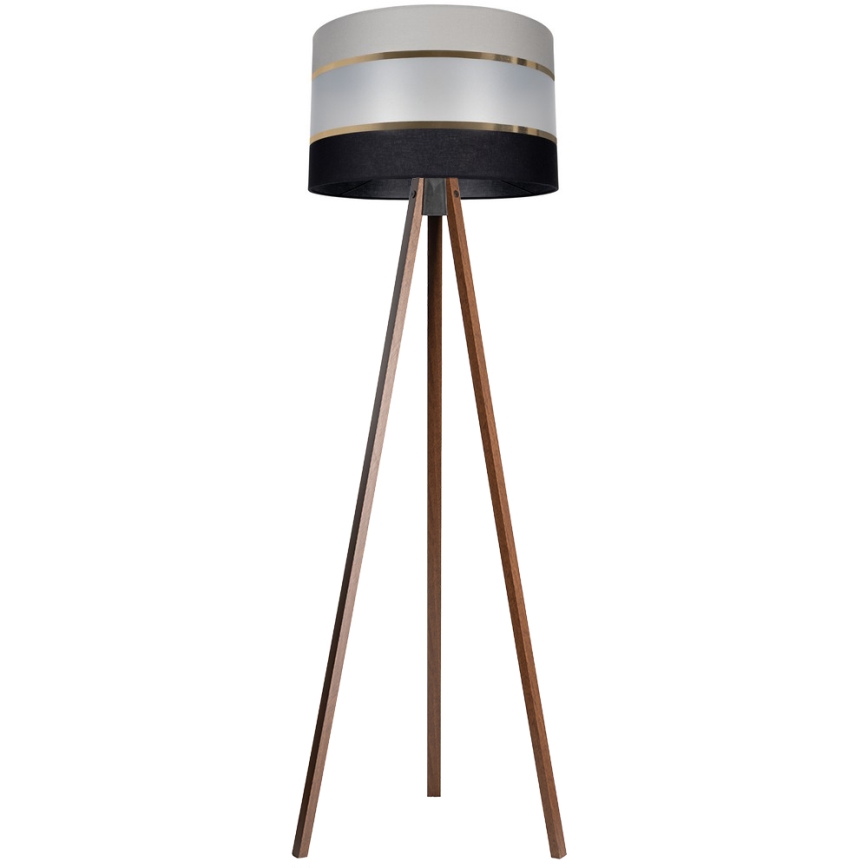 Επιδαπέδιο φωτιστικό CORAL 1xE27/60W/230V καφέ/μαύρο/γκρι/χρυσό