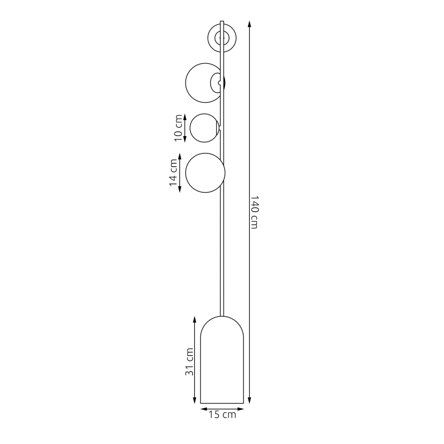 Επιδαπέδιο φωτιστικό ETNO 4xG9/8W/230V λευκό
