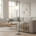Επιδαπέδιο φωτιστικό FLOR 1xE14/10W/230V μαύρο
