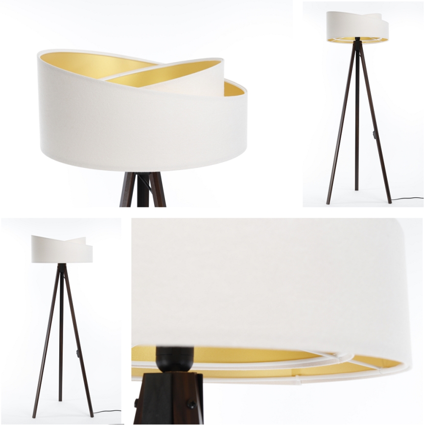 Επιδαπέδιο φωτιστικό GALAXY 1xE27/60W/230V λευκό/βέγκε