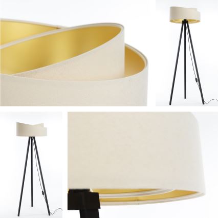 Επιδαπέδιο φωτιστικό GALAXY 1xE27/60W/230V κρεμ/βέγκε