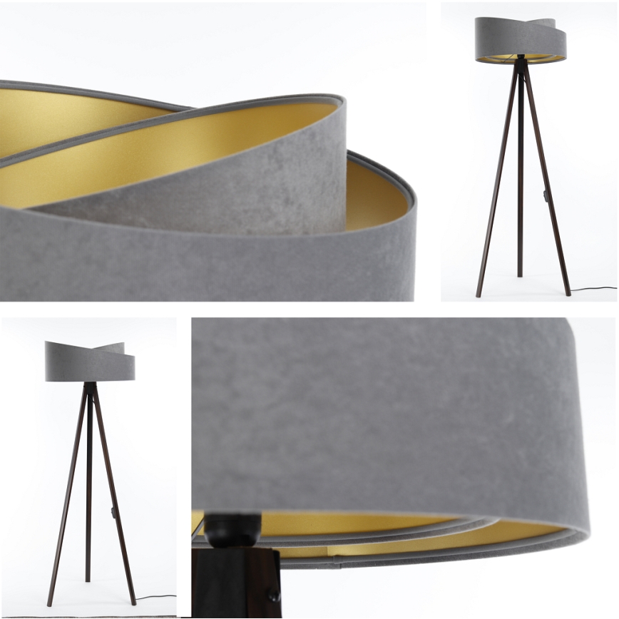 Επιδαπέδιο φωτιστικό GALAXY 1xE27/60W/230V γκρι/βέγκε