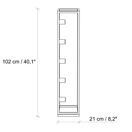 Επιδαπέδιο φωτιστικό KAFES 5xE27/40W/230V χρυσό