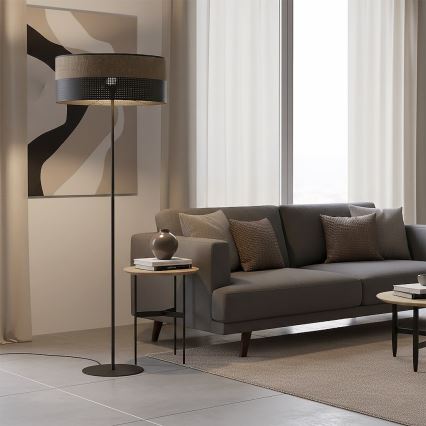 Επιδαπέδιο φωτιστικό KARBON 1xE27/15W/230V μαύρο/καφέ