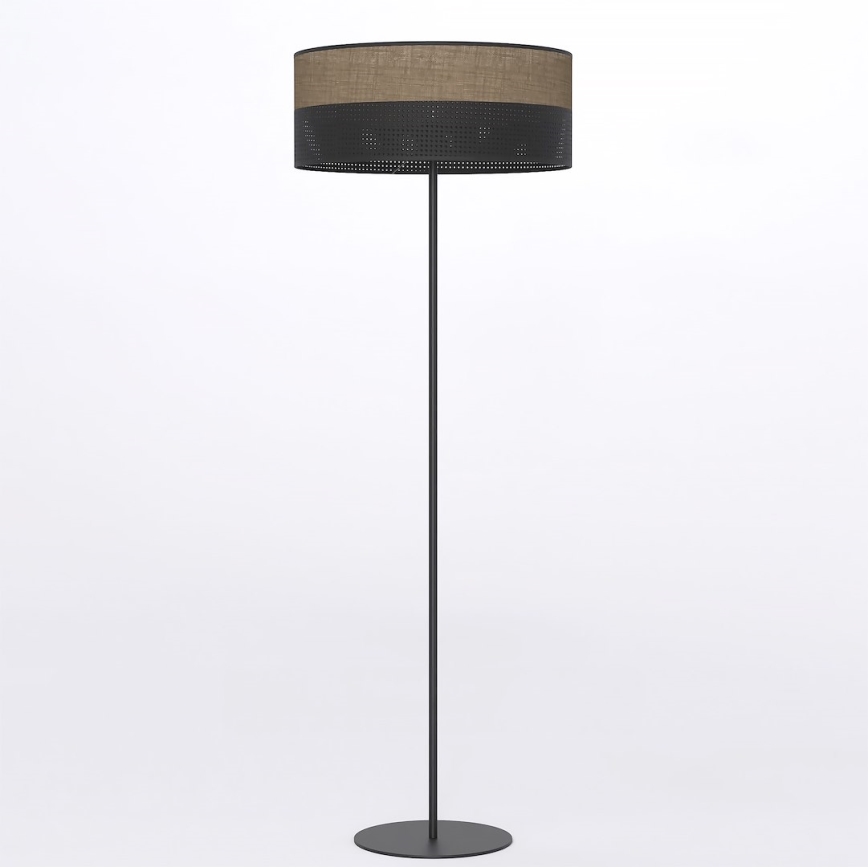 Επιδαπέδιο φωτιστικό KARBON 1xE27/15W/230V μαύρο/καφέ