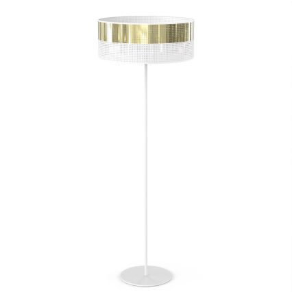 Επιδαπέδιο φωτιστικό LUX 1xE27/15W/230V λευκό/χρυσό