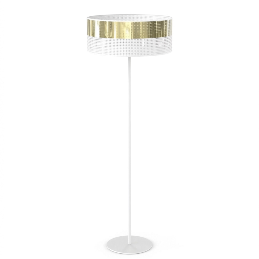 Επιδαπέδιο φωτιστικό LUX 1xE27/15W/230V λευκό/χρυσό
