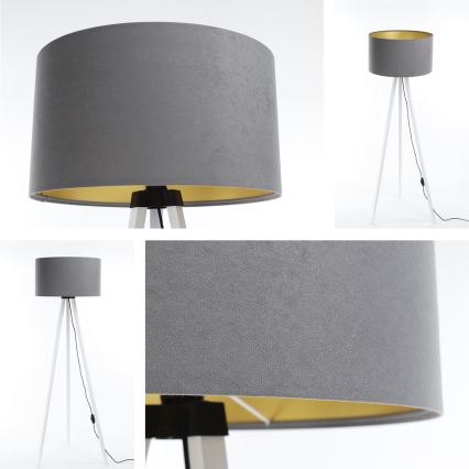 Επιδαπέδιο φωτιστικό STANDART 1xE27/60W/230V γκρι/λευκό