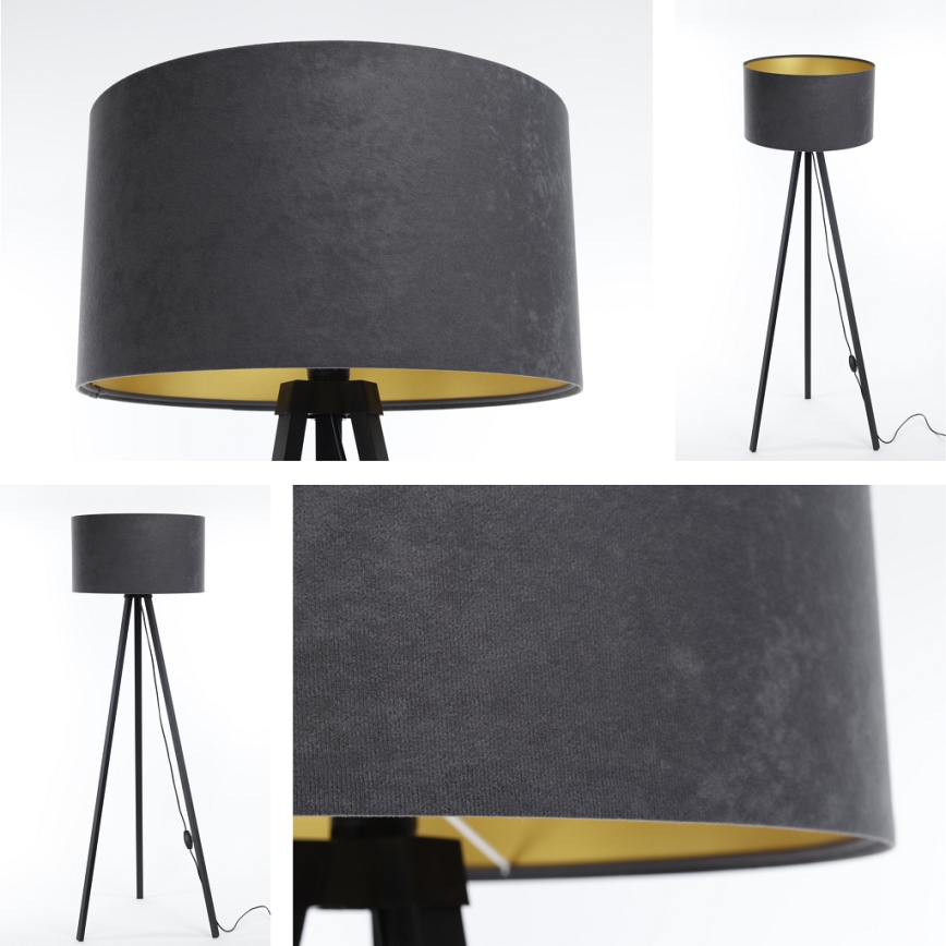 Επιδαπέδιο φωτιστικό STANDART 1xE27/60W/230V γκρι/βέγκε