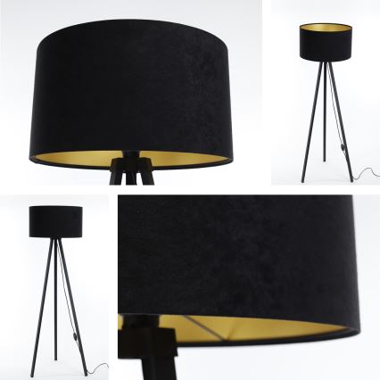 Επιδαπέδιο φωτιστικό STANDART 1xE27/60W/230V μαύρο/βέγκε