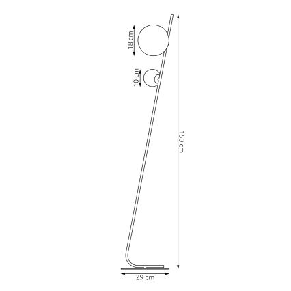 Επιδαπέδιο φωτιστικό TATU 2xG9/8W/230V μπεζ