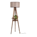Επιδαπέδιο φωτιστικό TRIPOD 1xE27/60W/230V μπεζ/καφέ