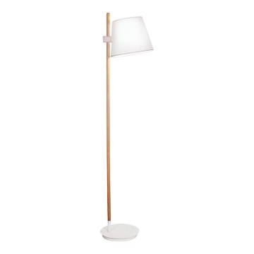 Επιδαπέδιο φωτιστικό VIANA 1xE27/60W/230V λευκό/καφέ
