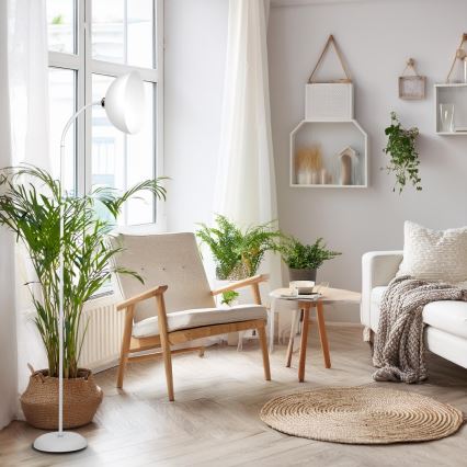 Επιδαπέδιο φωτιστικό ZACK 1xE27/15W/230V λευκό