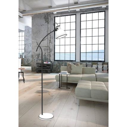 Επιδαπέδιο φωτιστικό ZUMBA 1xE27/40W/230V λευκό/μαύρο