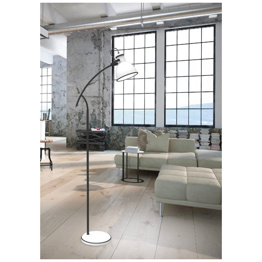 Επιδαπέδιο φωτιστικό ZUMBA 1xE27/40W/230V λευκό/μαύρο