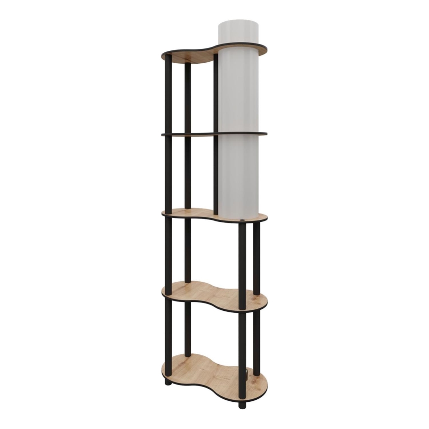 Επιδαπέδιο φωτιστικό με ράφια NOTO 1xE27/40W/230V μπεζ/μαύρο