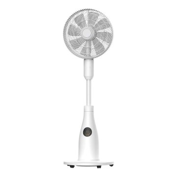 Επιδαπέδιος ανεμιστήρας με εφέ ομίχλης 50W/230V διάμετρος 40 εκ. λευκός + τηλεχειριστήριο