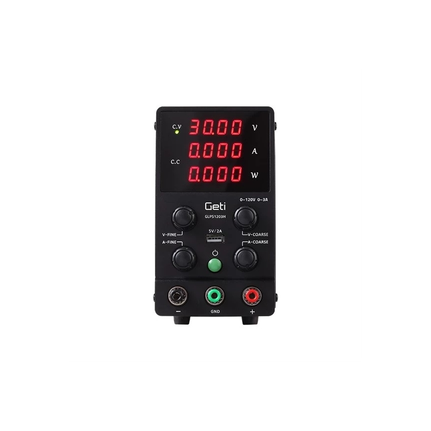 Εργαστηριακό τροφοδοτικό GETI GLPS1203H 0-120V/0-3A