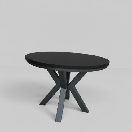 Επεκτεινόμενο τραπέζι φαγητού CONVI 100/140 x 73 εκ., μαύρο
