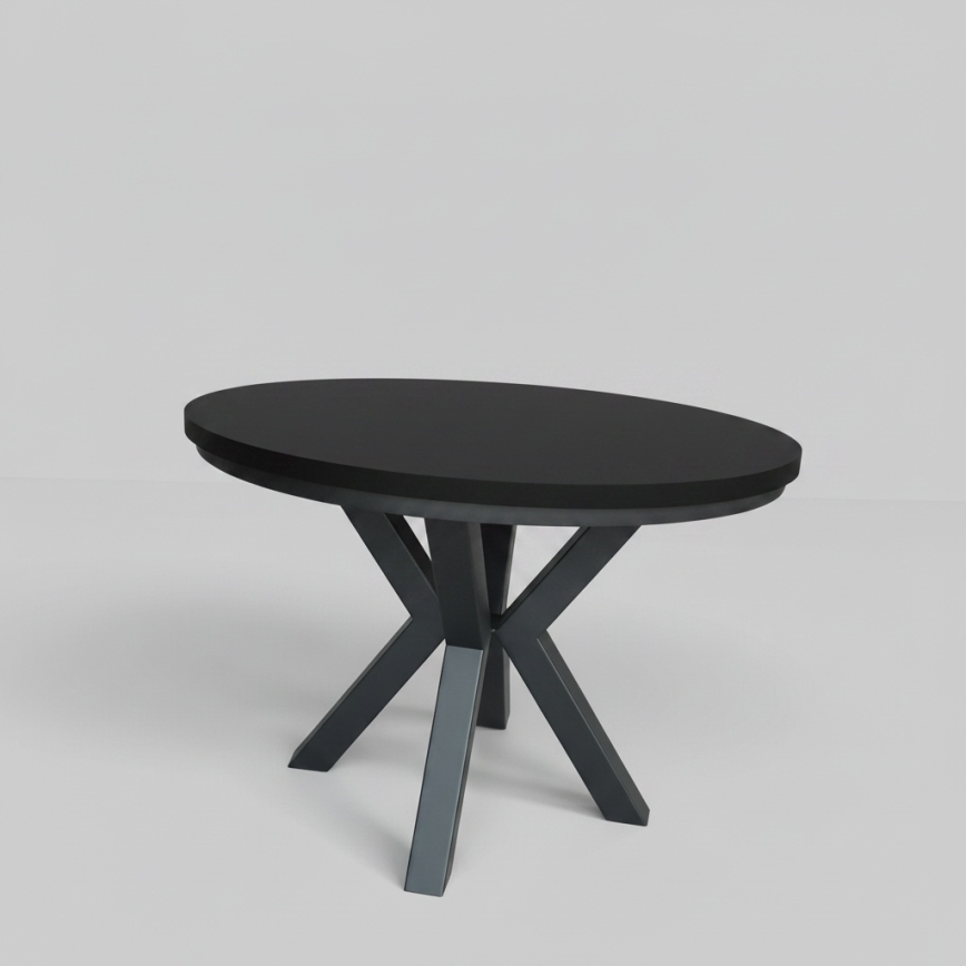 Επεκτεινόμενο τραπέζι φαγητού CONVI 100/140 x 73 εκ., μαύρο