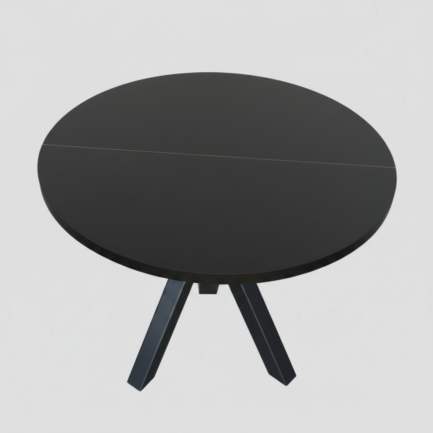 Επεκτεινόμενο τραπέζι φαγητού CONVI 100/140 x 73 εκ., μαύρο