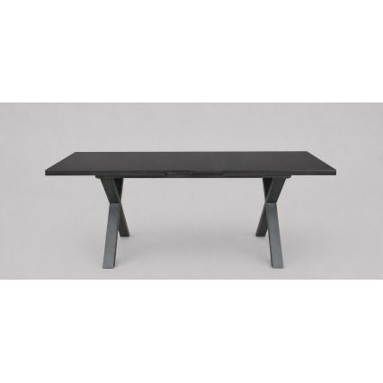 Επεκτεινόμενο τραπέζι φαγητού DOMO 150/190x80 cm μαύρο