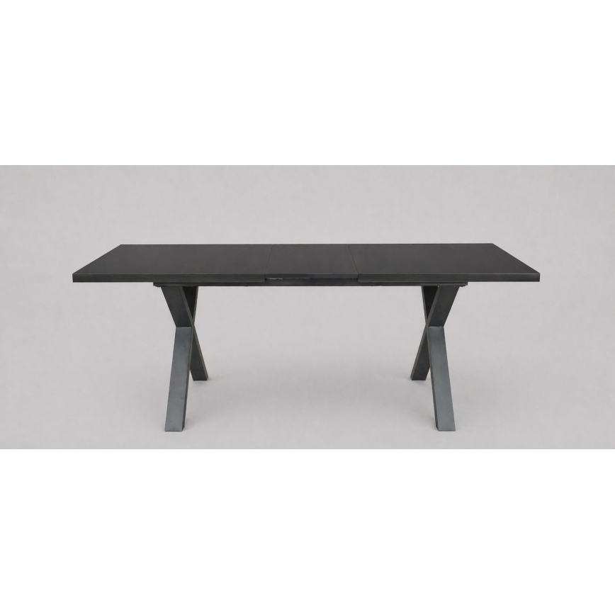 Επεκτεινόμενο τραπέζι φαγητού DOMO 150/190x80 cm μαύρο